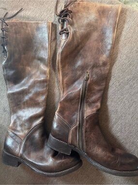 Bed Stu Brown Leather Tall Riding Boots